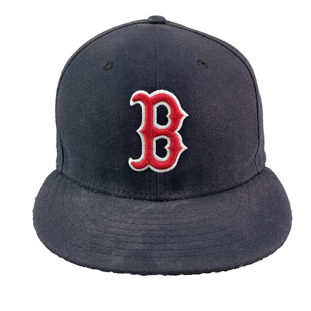 New‎ Era Hat Fitted Cap 7 3/8 Boston Red Sox MLB Streetwear Sportswear Baseball